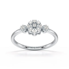 0.13 CT Round Lab Grown Diamond Ring