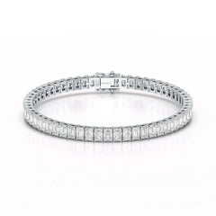 14.25 CT Emerald Cut Tennis Lab Diamond Bracelet