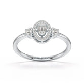 0.27 CT Baguette Shape Lab Grown Diamond Ring