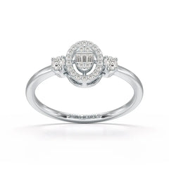 0.27 CT Baguette Shape Lab Grown Diamond Ring