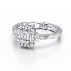 0.46 CT Baguette Lab Diamond Ring