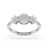 0.35 CT Round Cut Lab Diamond Engagement Ring