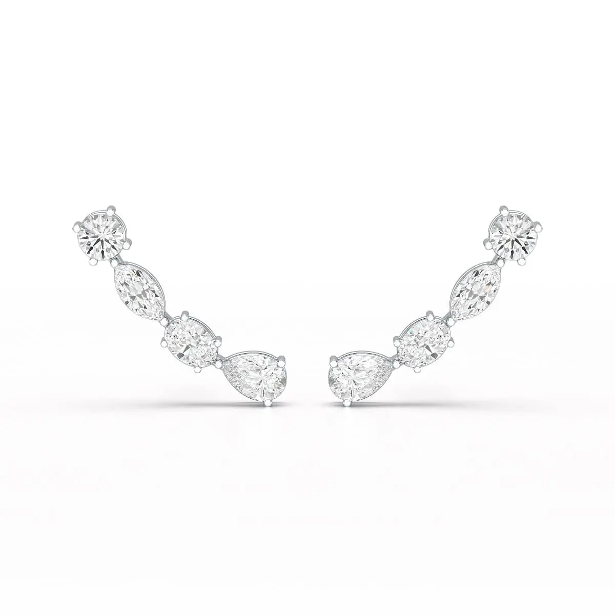 0.39 CT Lab Diamond Multi shape Earring