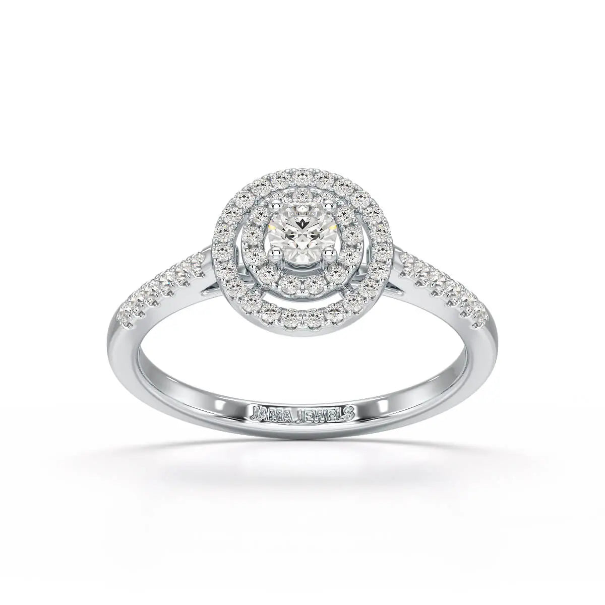0.46 CT Halo Lab Diamond Engagement Ring