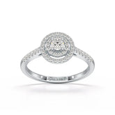 0.46 CT Halo Lab Diamond Engagement Ring