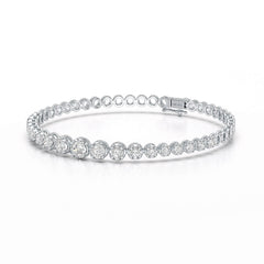 2.84 CT Round Cut Lab Diamond Tennis Bracelet
