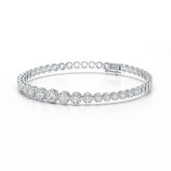 2.84 CT Round Cut Lab Diamond Tennis Bracelet Jama Jewels