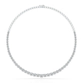 7.6 Carat Lab Diamond Round Riviere Necklace
