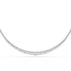 9.35 Carat Lab-Grown Diamond Riviere Necklace - Jama Jewels
