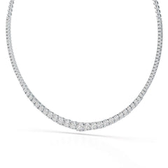 9.35 Carat Lab-Grown Diamond Riviere Necklace - Jama Jewels
