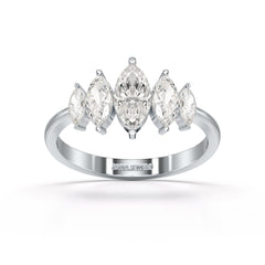 0.98 CT Marquise Lab Diamond Ring
