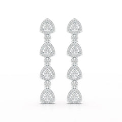 1.11 CT Lab Diamond Drop & Dangle Earring