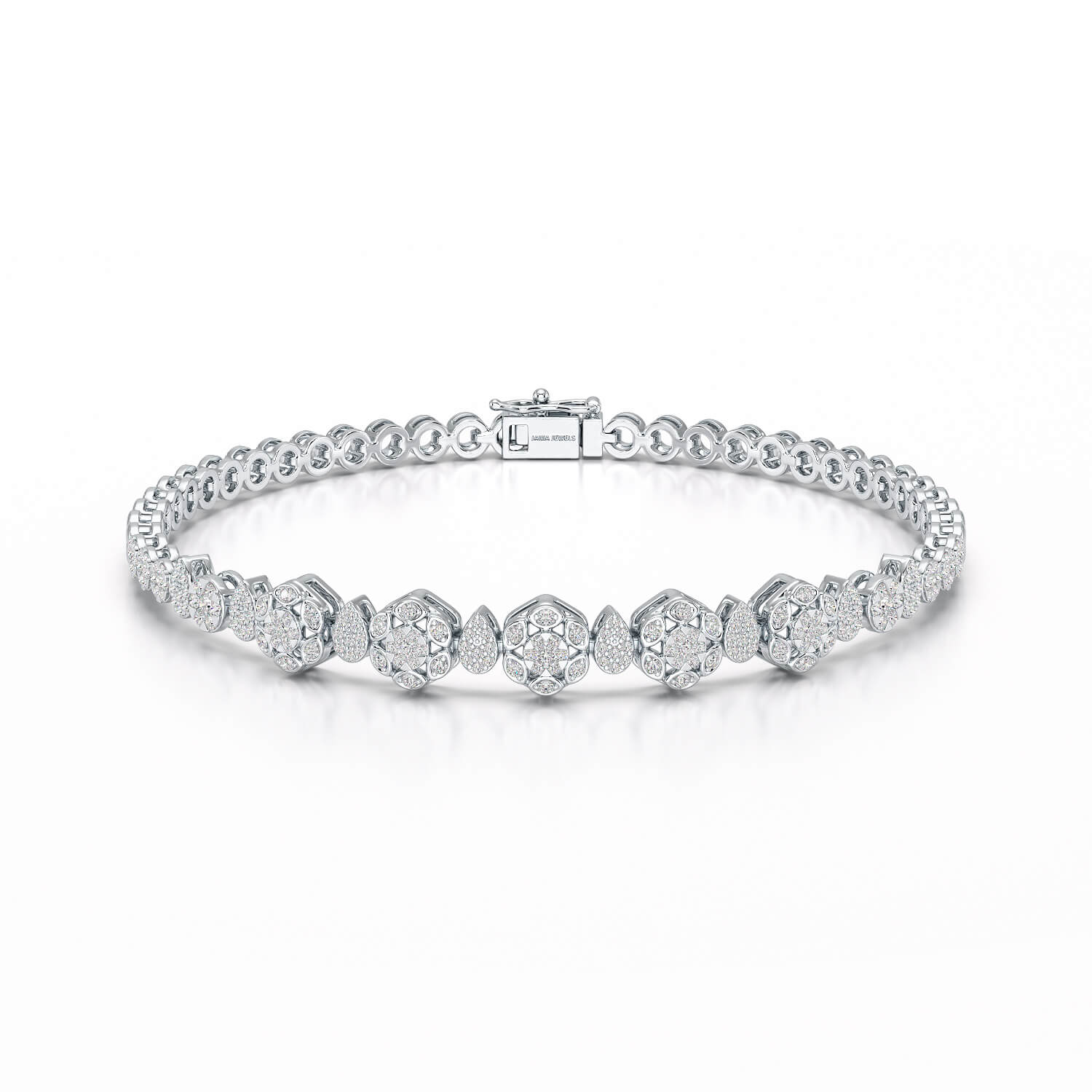 Exquisite 1.15 CT Lab Created Diamond Bracelet
