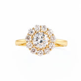 1.30 CT Round Halo Cluster Diamond Ring