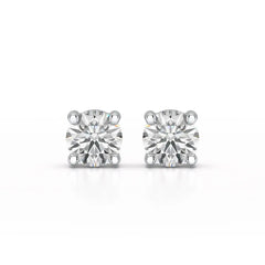 1.38 CT Single Diamond Stud Earrings - Jama Jewels