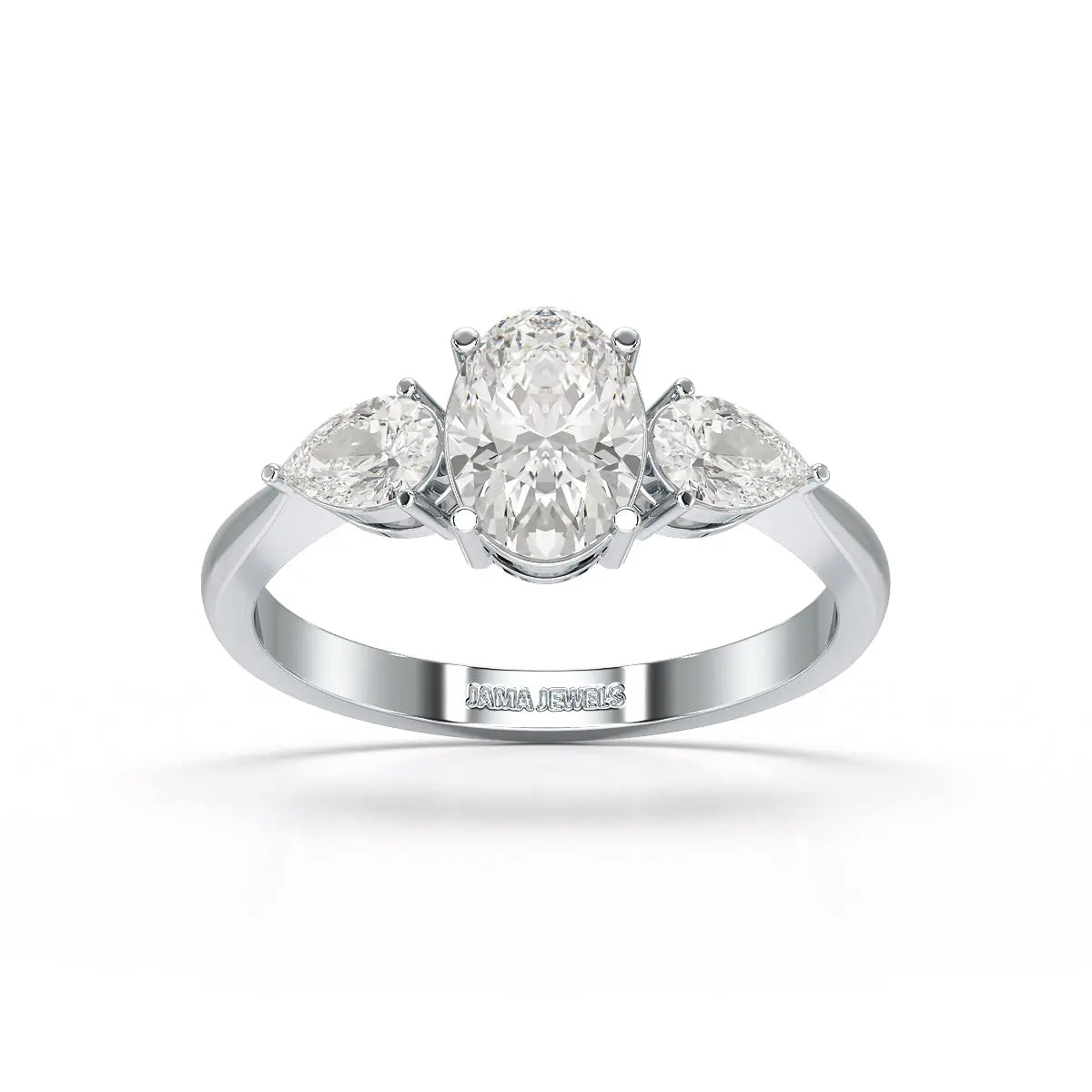 1.3 CT Three Stone Lab Diamond Ring