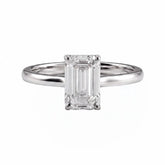 1.50 CT Emerald Cut Solitaire Lab Diamond Ring