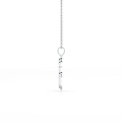 1.5 CT Baguette Straight Cut Lab Diamond Pendant