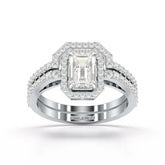 1.63 CT Emerald Cut Lab Diamond Ring