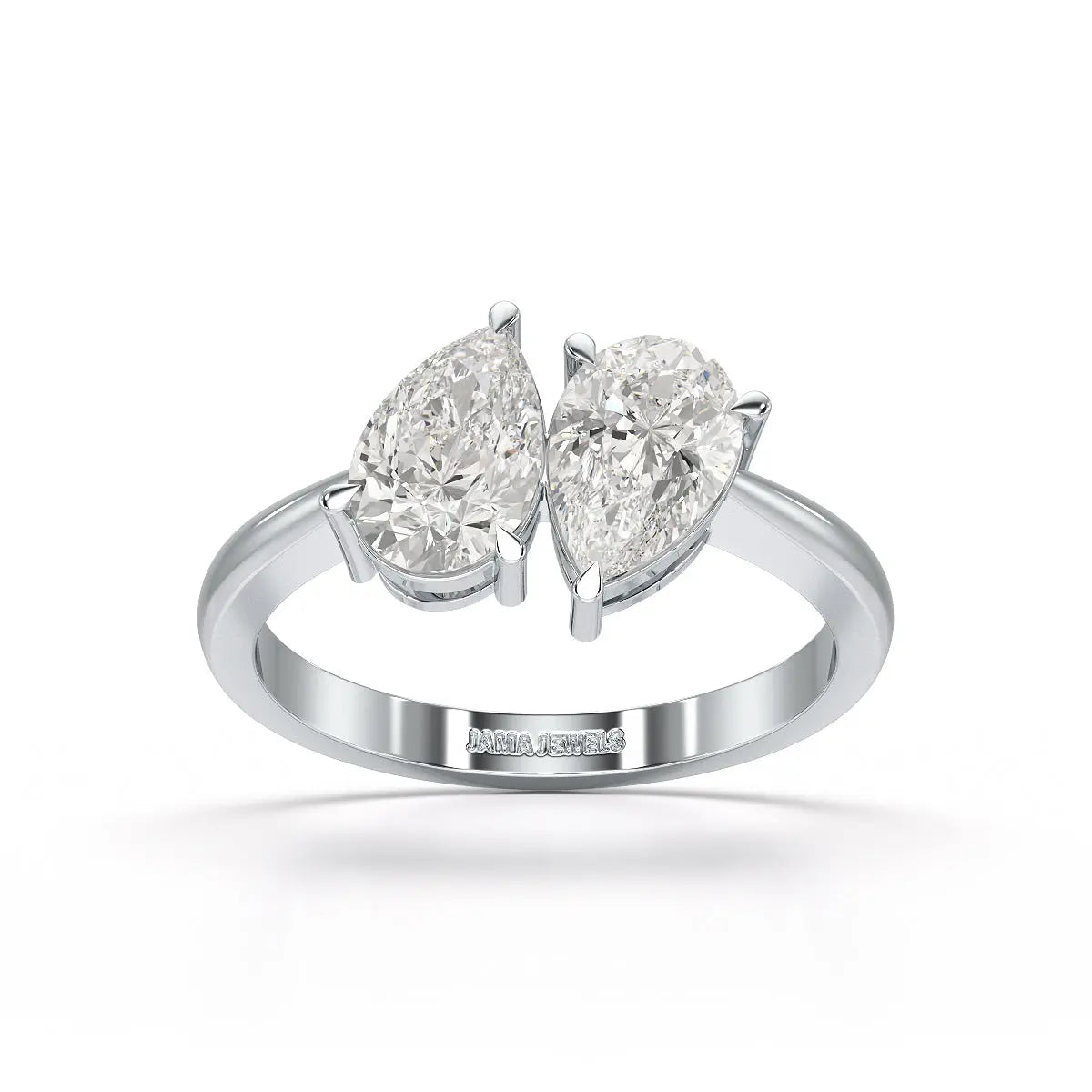 1.6 Carat Pear Cut Lab Diamond Ring
