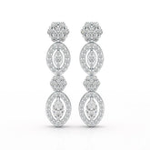 1.74 CT Marquise Cut Lab Diamond Drop Earring