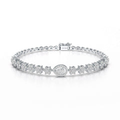 1.78 CT Pear Shape Lab Grown Diamond Bracelet