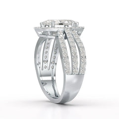 1.88 CT Layered Marquise Cut Lab Diamond Ring
