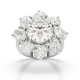 10.43 CT Halo Lab Diamond Ring Jama Jewels