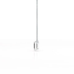 1 CT Emerald Cut Lab Grown Diamond Solitaire Pendant