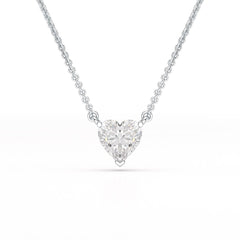 1 Ct Lab Grown Diamond Heart Pendant