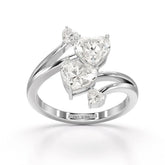 2.04 CT Heart Cut Lab Diamond Ring Jama Jewels