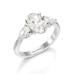 2.2 CT Three Stone Lab Diamond Ring