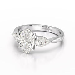 2.2 CT Three Stone Lab Diamond Ring