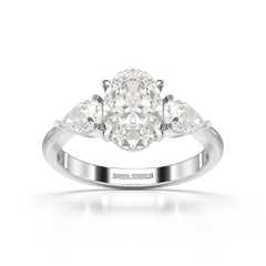 2.2 CT Three Stone Lab Diamond Ring