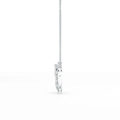 2.57 CT Pear Cut Flower Lab Diamond Pendant