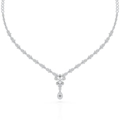 2.5 CT Baguette Cut Lab Grown Diamond Necklace