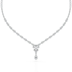 2.5 CT Baguette Cut Lab Grown Diamond Necklace Jama Jewels