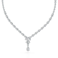2.5 CT Baguette Cut Lab Grown Diamond Necklace Jama Jewels