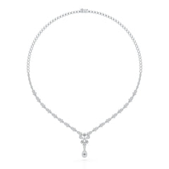 2.5 CT Baguette Cut Lab Grown Diamond Necklace