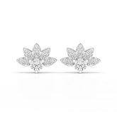 2.6 CT Lab Diamond Round Cut Stud Earrings Jama Jewels