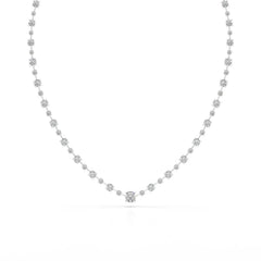 23.28 CT Lab Diamond Round Necklace Jama Jewels