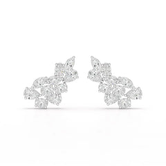 3.4 CT Multi Shape Lab Diamond Stud Earrings Jama Jewels