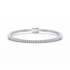 3.5 CT Round cut Lab Diamond Tennis Bracelet