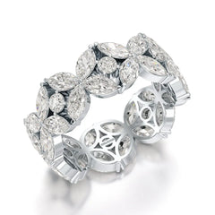 3.68 CT Marquise Cut Lab Diamond Ring Jama Jewels