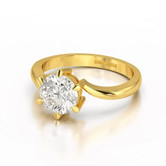 3 CT Lab Diamond Classic Solitaire Ring Jama Jewels