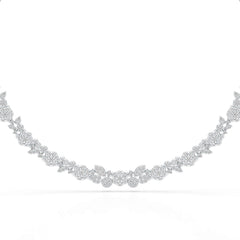 4.1 Carat Lab Diamond Petal Necklace