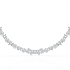 4.1 Carat Lab Diamond Petal Necklace
