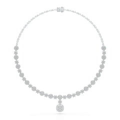 4.59 Carat Lab Grown Diamond Round Shape Necklace