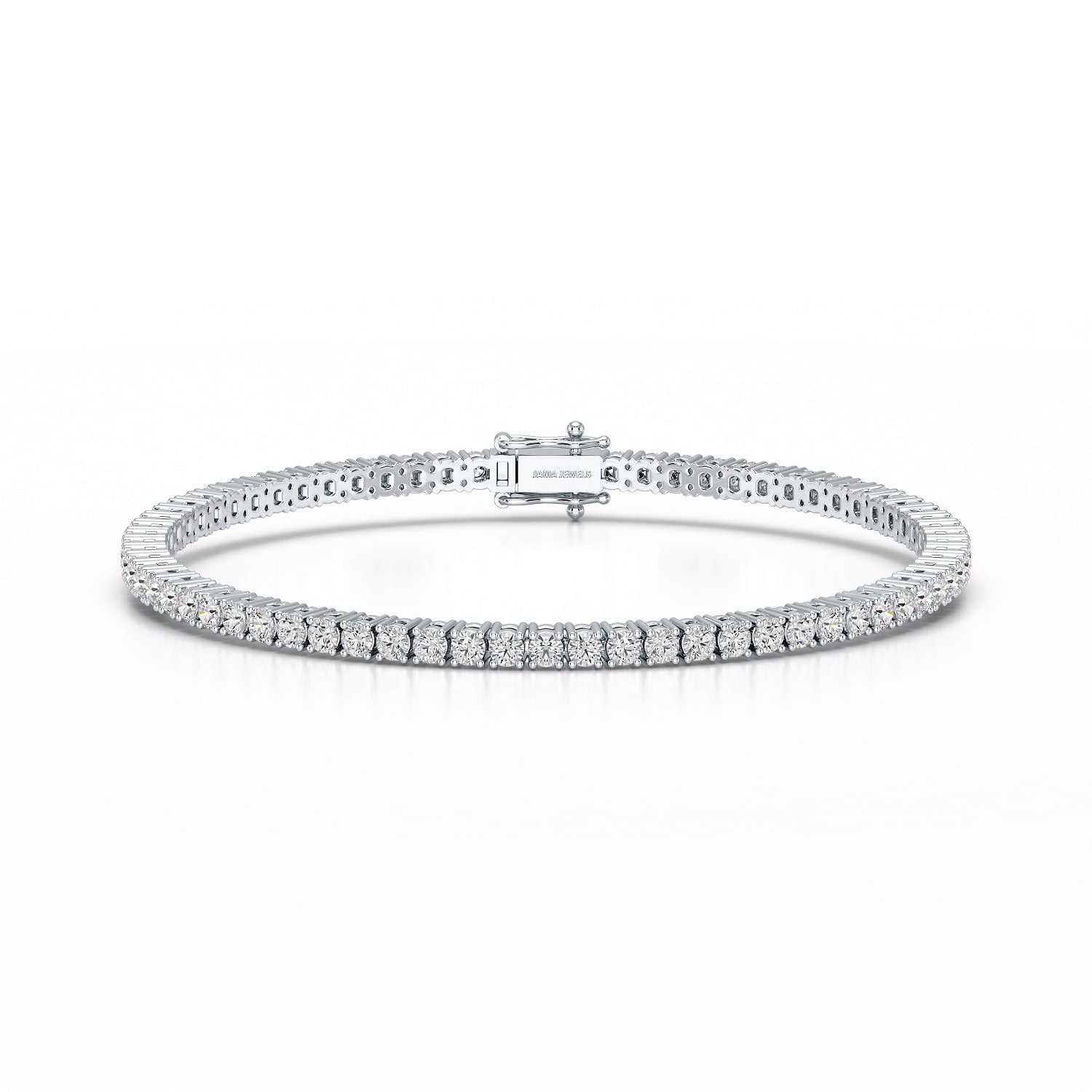 4.5 CT Round cut Lab Diamond Tennis Bracelet
