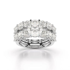 4.82 CT Lab Diamond Round Cut Ring Jama Jewels